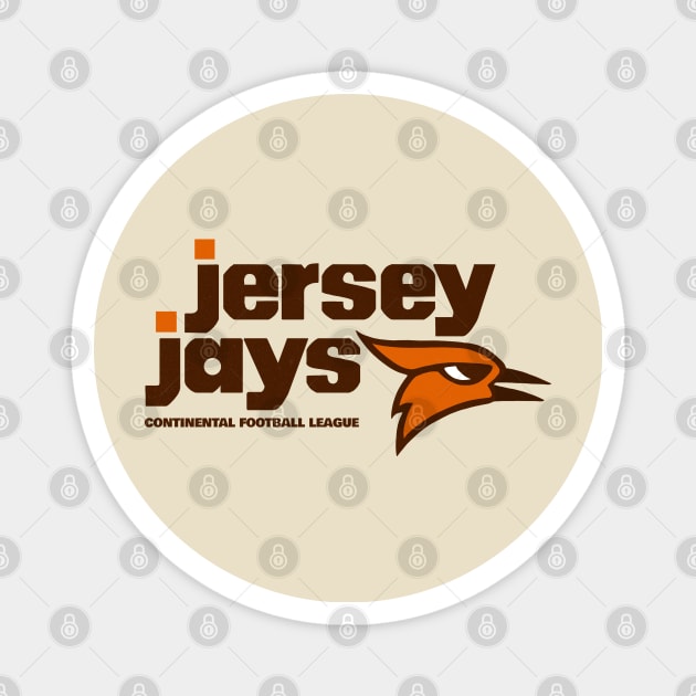 Defunct Jersey Jays Continental Football Magnet by LocalZonly